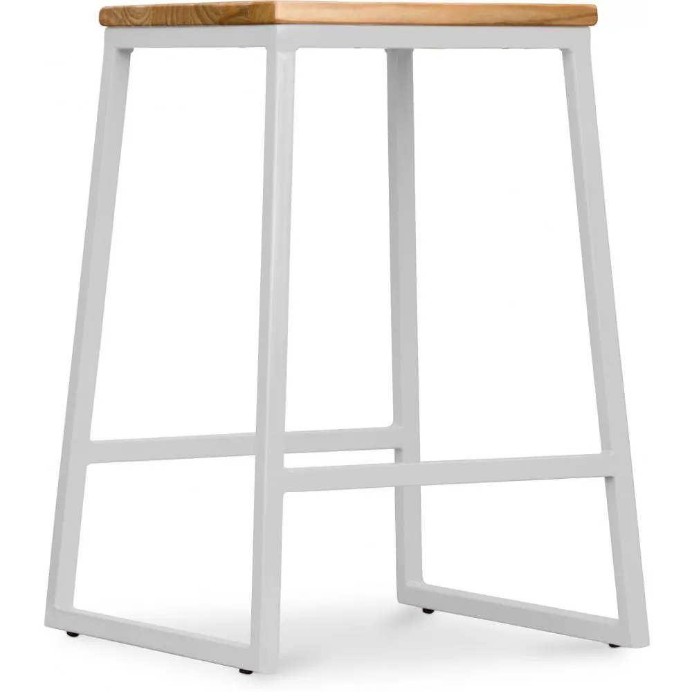 Stołek barowy - Industrial Design - Wood & Metal - 60cm - Big Boy image 8