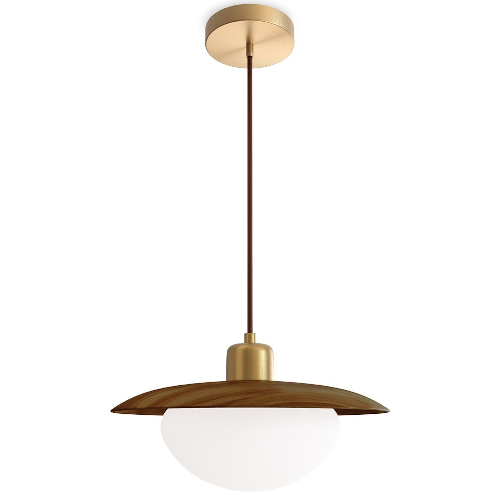 Lampa Wisząca na Suficie - Drewno - Quinci image 8