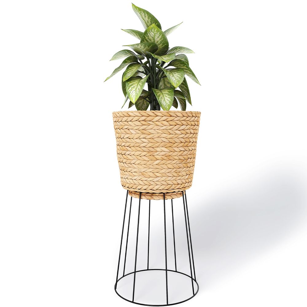 Okrągły Doniczka podłogowa - Styl Boho - 65 CM - Firna image 8