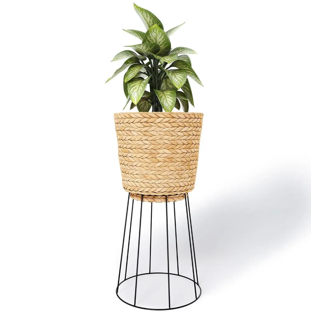 Okrągły Doniczka podłogowa - Styl Boho - 65 CM - Firna image 8