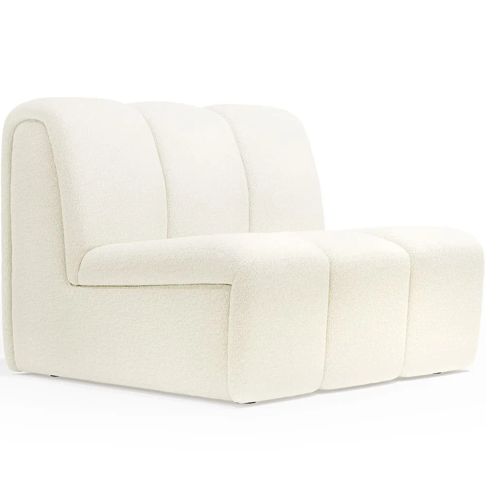 Prosta Sofa Modułowa - Tapicerowana w Tkaninę Bouclé - Herridon image 8