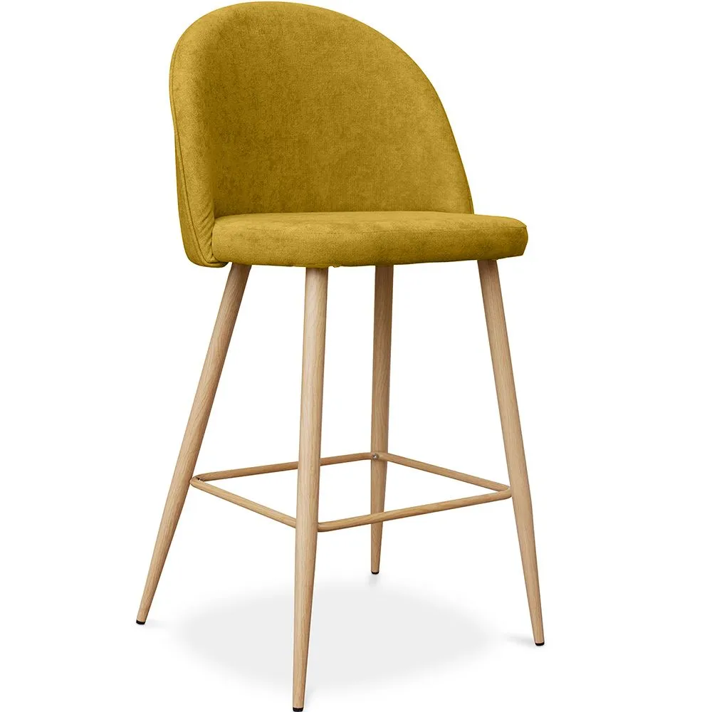 Stołek tapicerowany tkaniną - Scandinavian Design - 66cm - Evelyne image 8