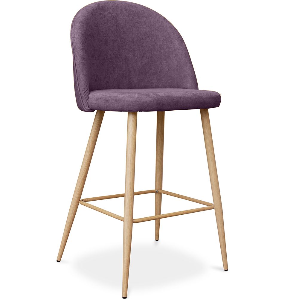Stołek tapicerowany tkaniną - Scandinavian Design - 66cm - Evelyne image 8