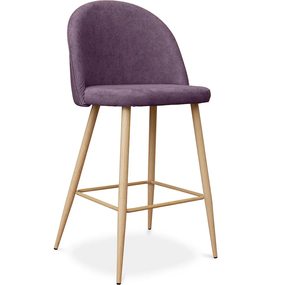 Stołek tapicerowany tkaniną - Scandinavian Design - 66cm - Evelyne image 8