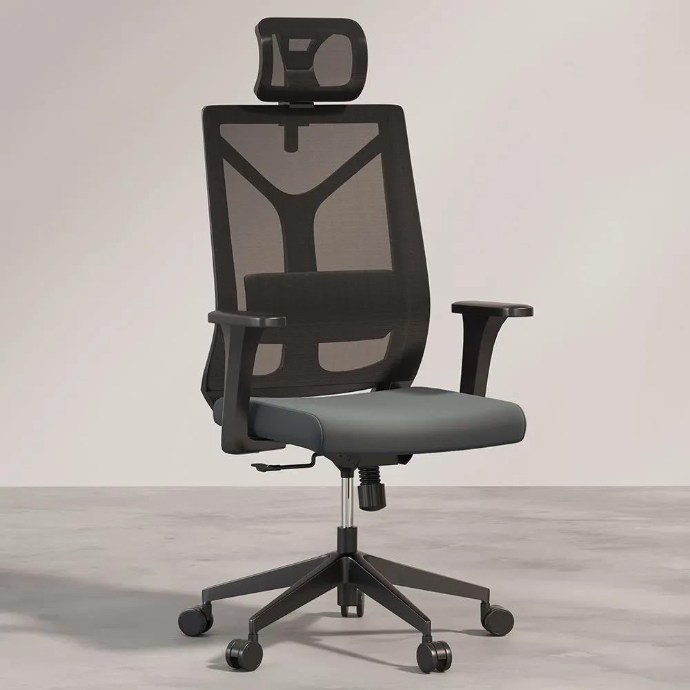 Ergonomiczne krzesło biurowe z kołami i podłokietnikami - Pebbles image 8