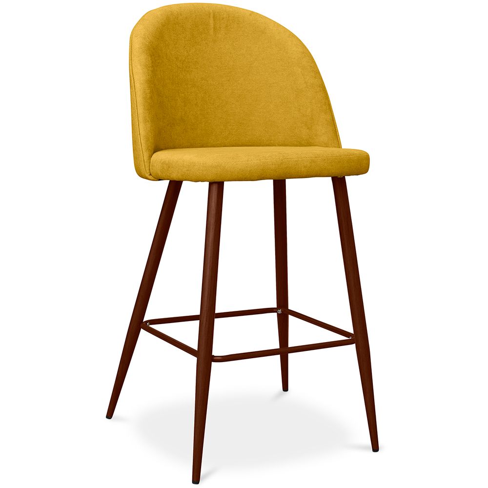 Stołek tapicerowany tkaniną - Skandynawski design - 66cm- Evelyne image 8