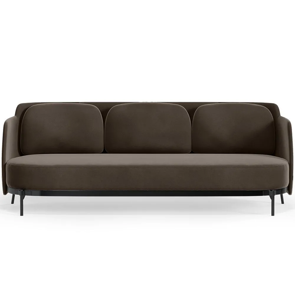 Sofa trzyosobowa - Tapicerka z aksamitu - Terron image 8