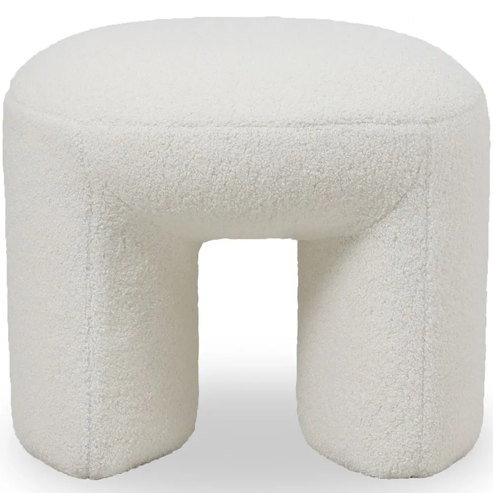 Puf Tapicerowany w Materiał Bouclé - Vieire image 8