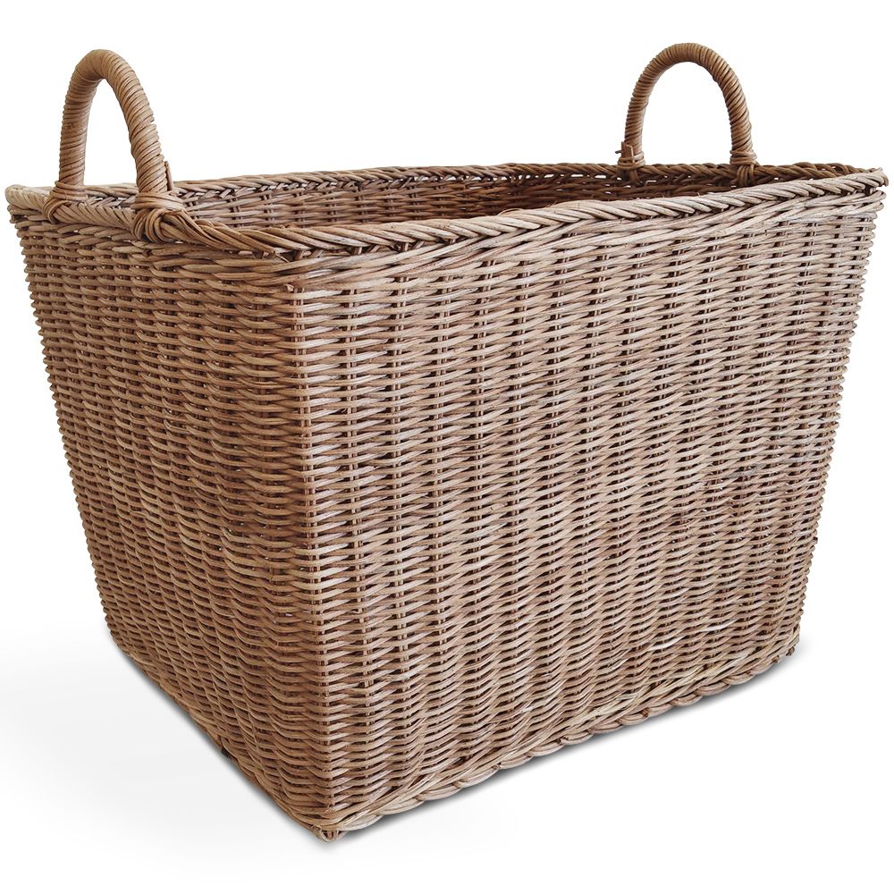 Kosz z Rattanu z Uchwytami - 45x35CM - Luisa image 8