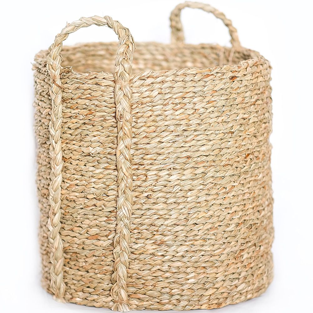 Kosz z Naturalnych Włókien z Uchwytami - 30x30CM - Taral image 8