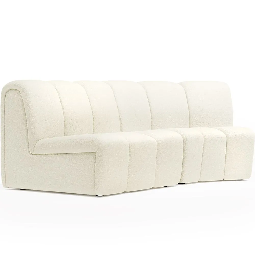 Modułowa Sofa - Tapicerowana w Bouclé - 2 Moduły - Herridon image 8