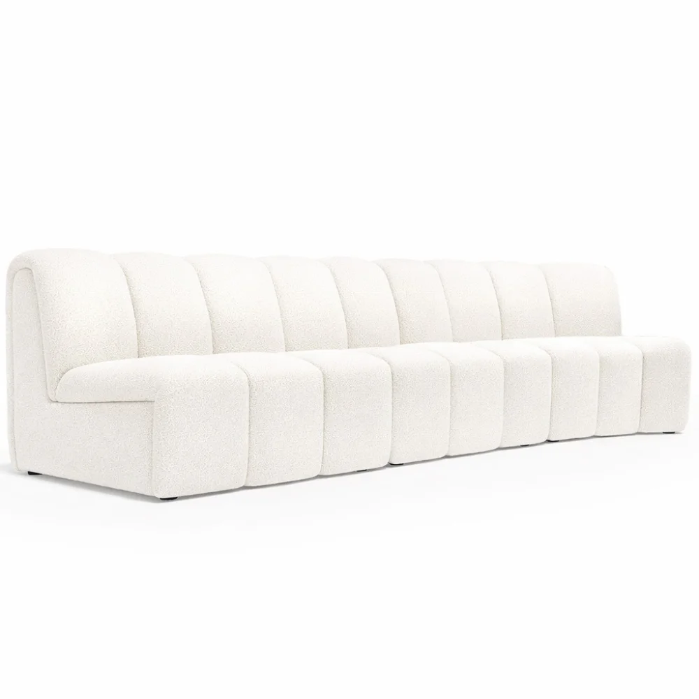 Modułowa Sofa - Tapicerowana w Bouclé - 3 Moduły - 4/5 Miejscowa - Herridon II image 8