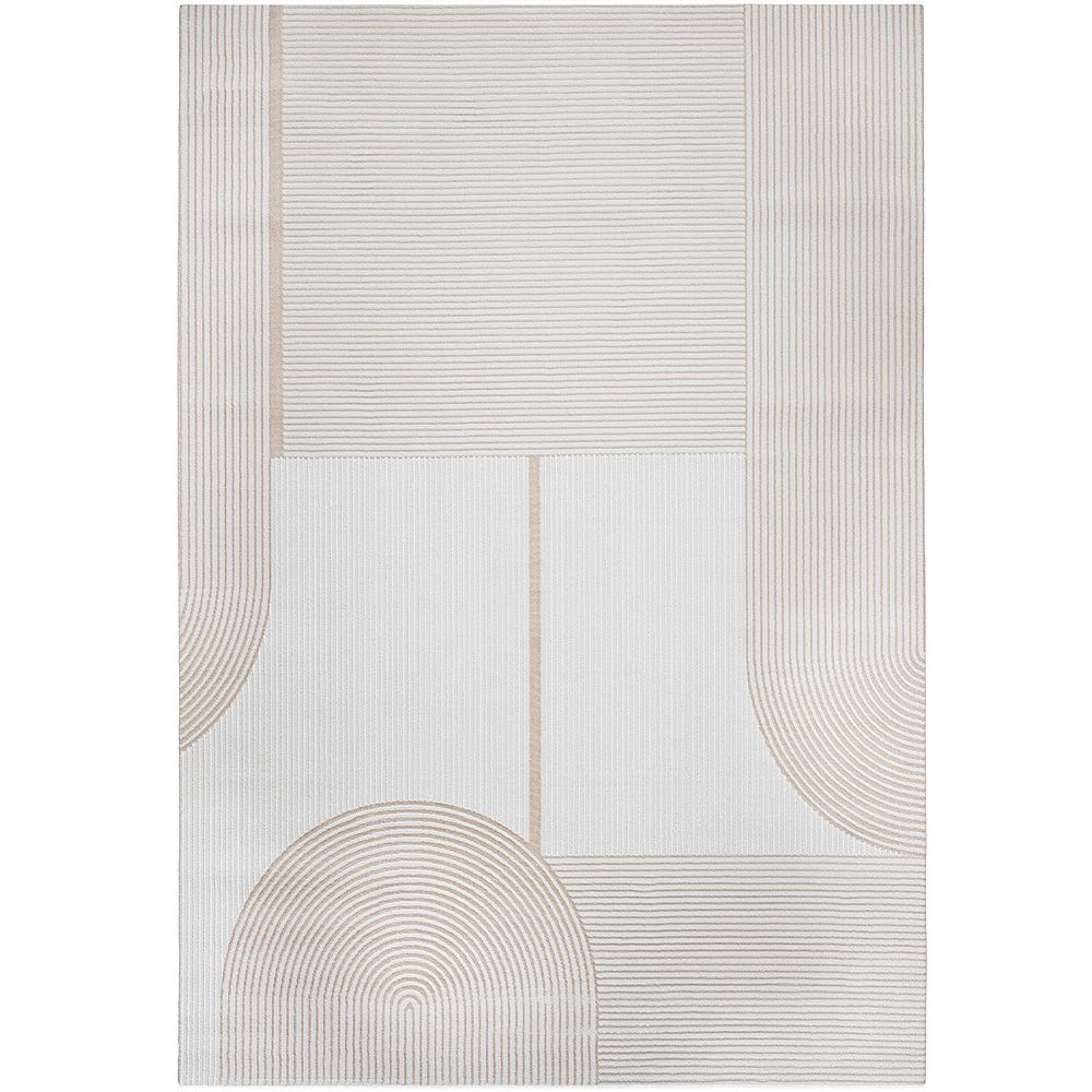 Duży Dywan z Nowoczesnym i Współczesnym Wzorem - Beżowy (290x200 cm) - Dhoka image 8
