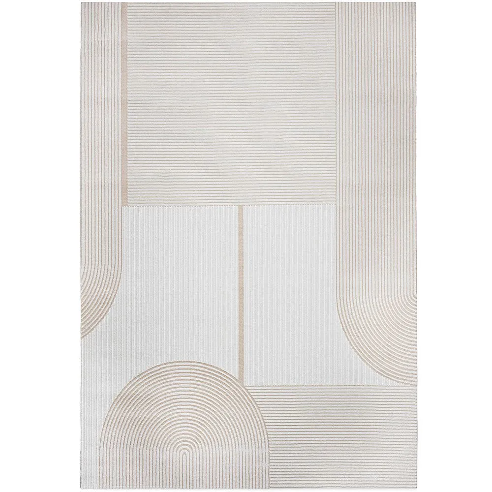 Duży Dywan z Nowoczesnym i Współczesnym Wzorem - Beżowy (290x200 cm) - Dhoka image 8
