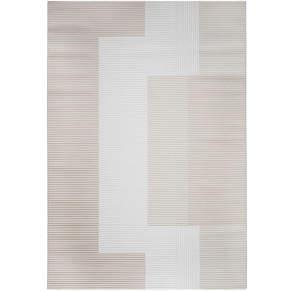 Duży Dywan z Nowoczesnym i Współczesnym Wzorem - Beżowy (290x200 cm) - Loru image 8