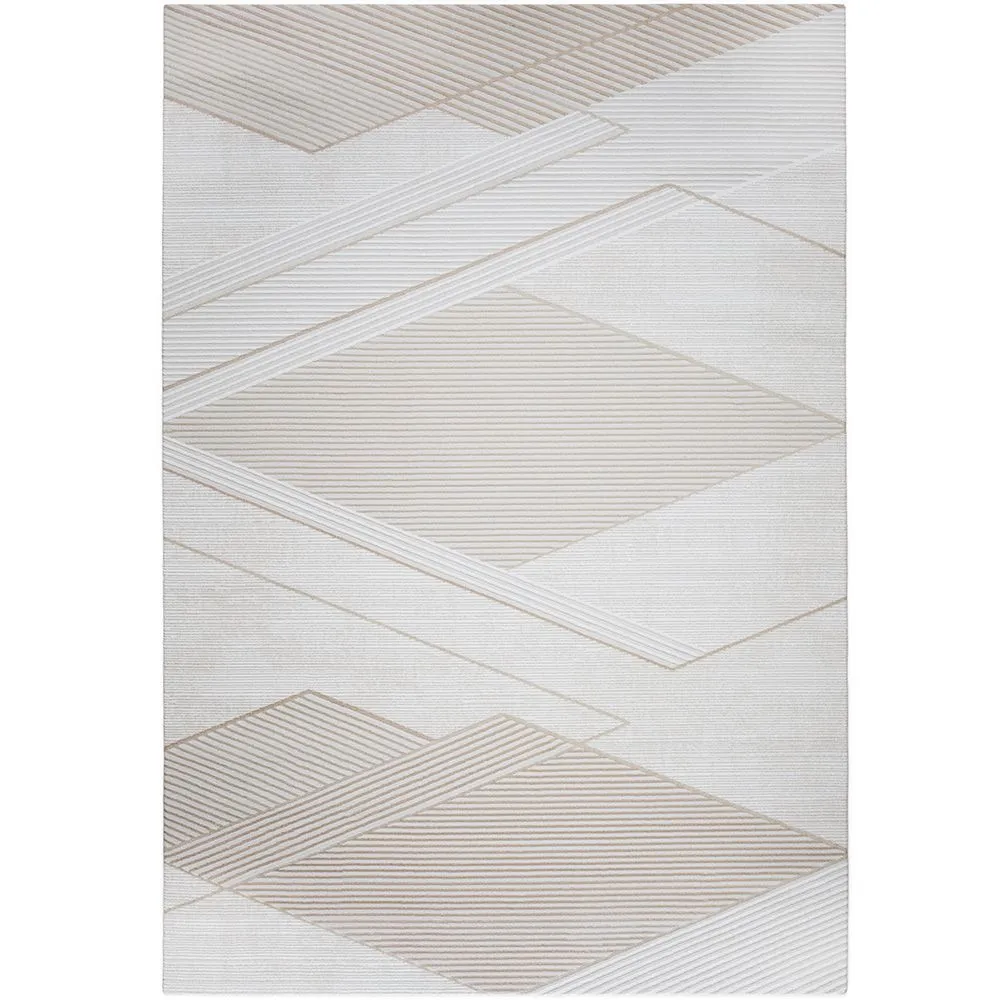 Duży Dywan z Nowoczesnym i Współczesnym Wzorem - Beżowy (290x200 cm) - Utana image 8
