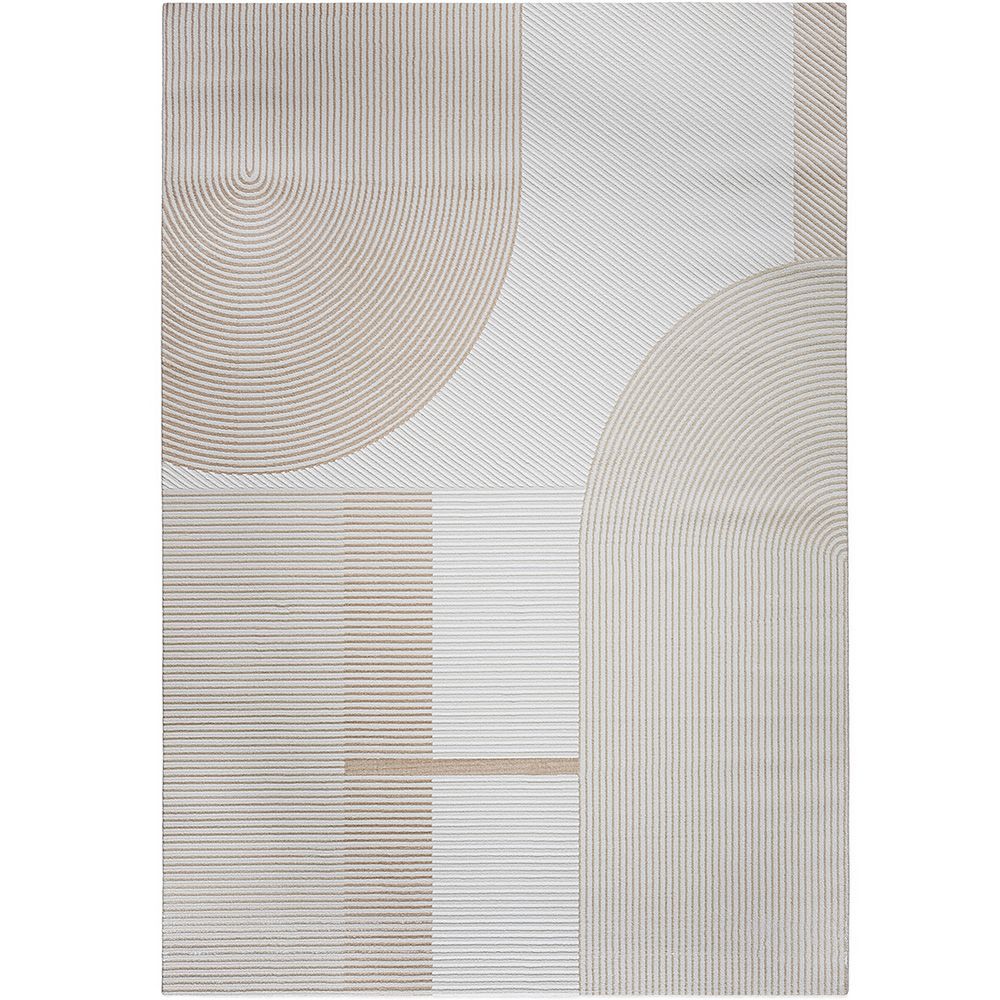 Duży Dywan z Nowoczesnym i Współczesnym Wzorem - Beżowy (290x200 cm) - Lubida image 8