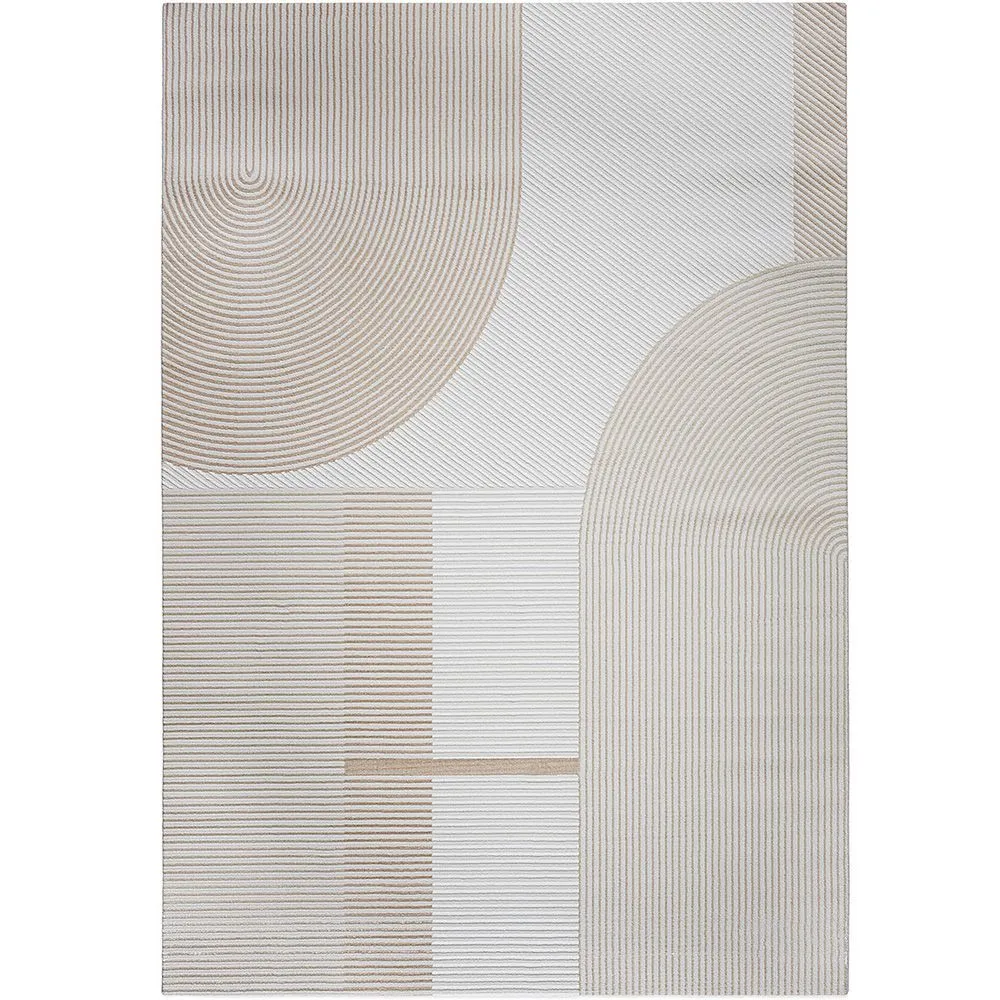 Duży Dywan z Nowoczesnym i Współczesnym Wzorem - Beżowy (290x200 cm) - Lubida image 8