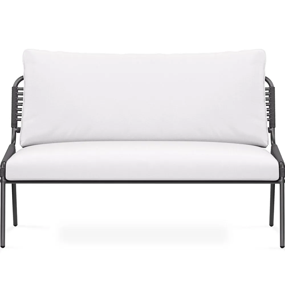 Sofa Zewnętrzna 135cm - Aluminium i Syntetyczny Rattan - Brawma image 8