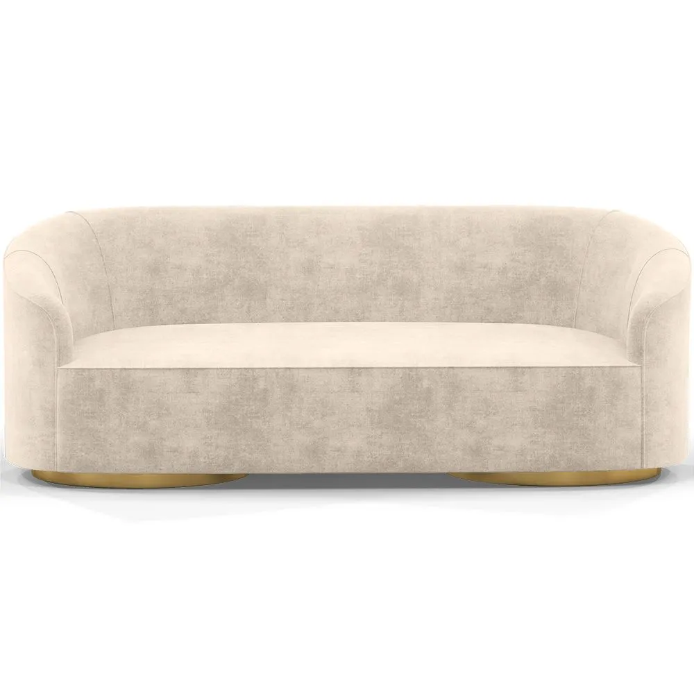 Sofa 3/4 miejscowa - Tapicerka z weluru - Herina image 8