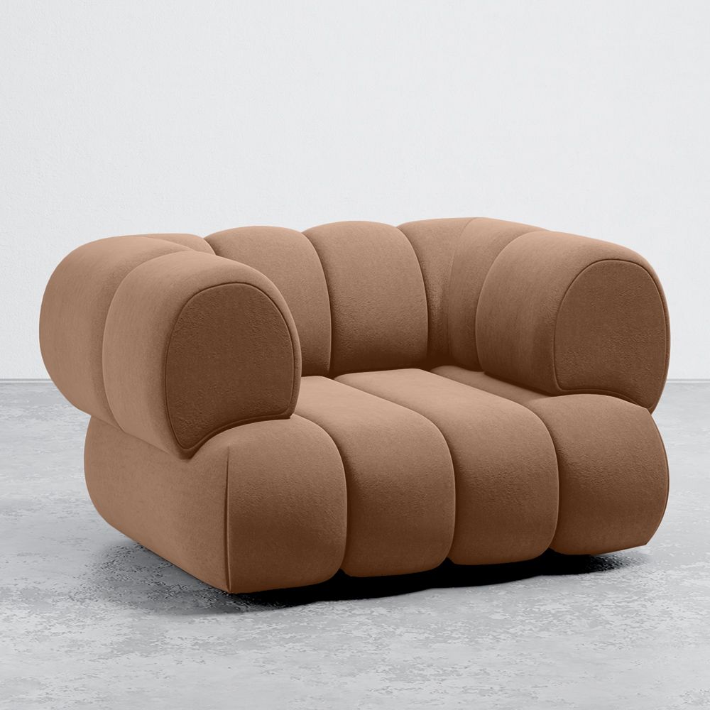 Fotel Tapicerowany w Aksamicie - Styl Nowoczesny - Curvo Velvet image 8