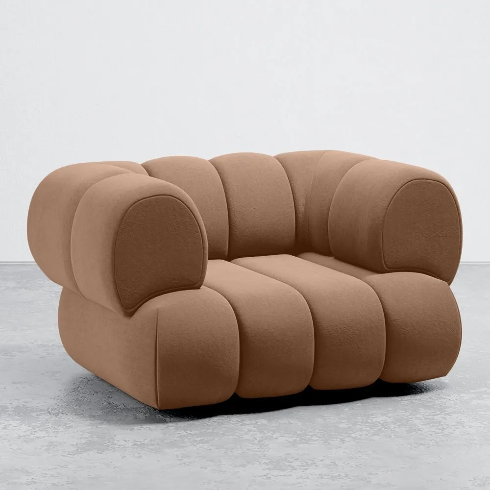 Fotel Tapicerowany w Aksamicie - Styl Nowoczesny - Curvo Velvet image 8