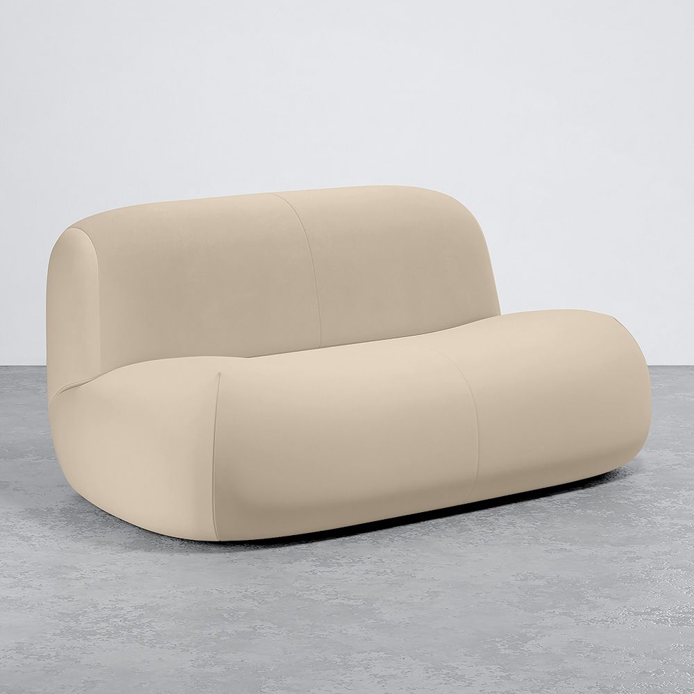 Nowoczesna Minimalistyczna Sofa z Zakrzywionym Projektem i Aksamitnym Obiciem - Wygoda i Współczesny Styl - Büba image 8