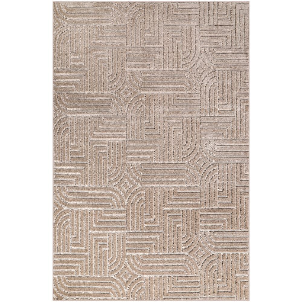 Duży Dywan z Nowoczesnym i Współczesnym Wzorem - Beżowy (290x200 cm) - Rococo image 8