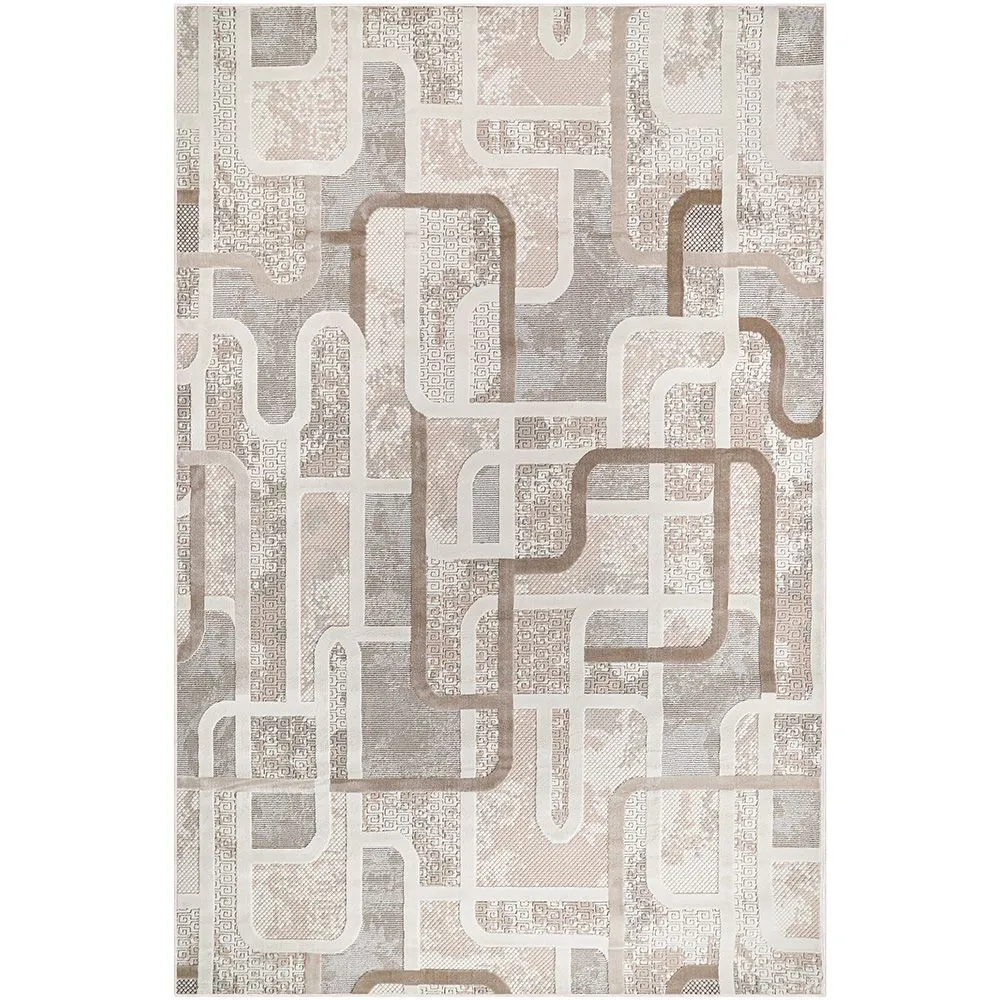 Duży Dywan z Nowoczesnym i Współczesnym Wzorem - Beżowy (290x200 cm) - Ornate image 8