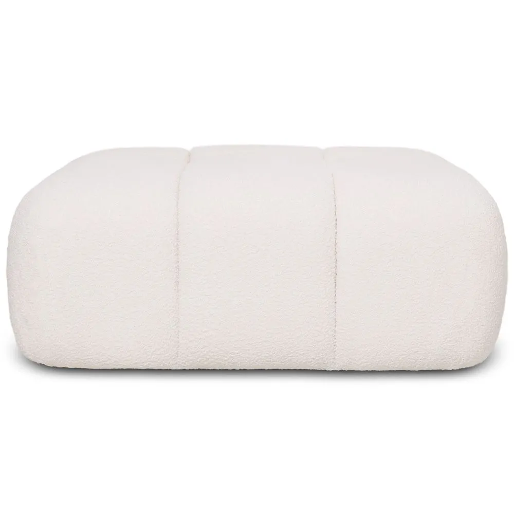 Puf Modułowy Tapicerowany Tkaniną Bouclé - Nowoczesny Design (93х63) – Kompatybilny Z Sofą Modułową Bianca image 8