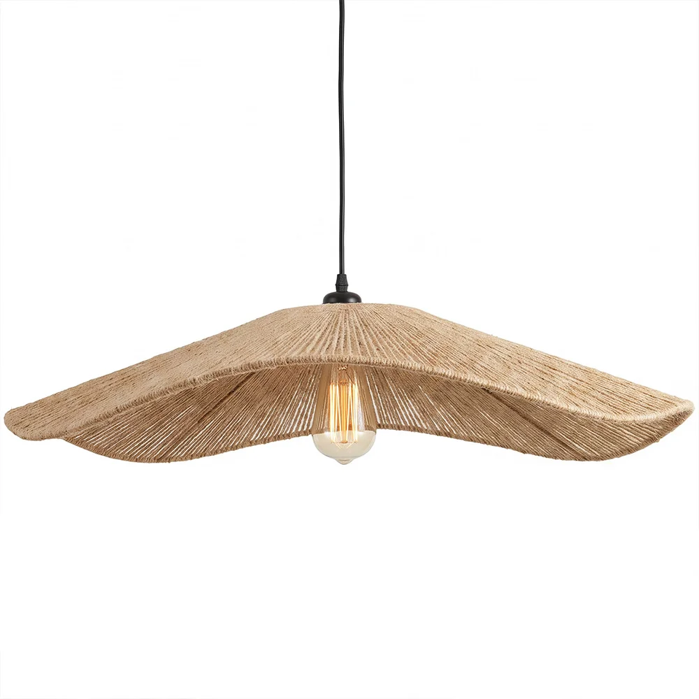 Lampa wisząca z naturalnego sznura w stylu boho – nowoczesny ręcznie wykonany projekt - Yer image 8