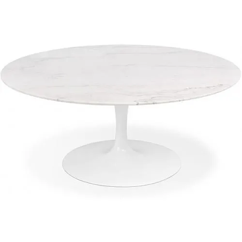 Okrągły stół do jadalni w marmurze 90cm - Tuli image 8