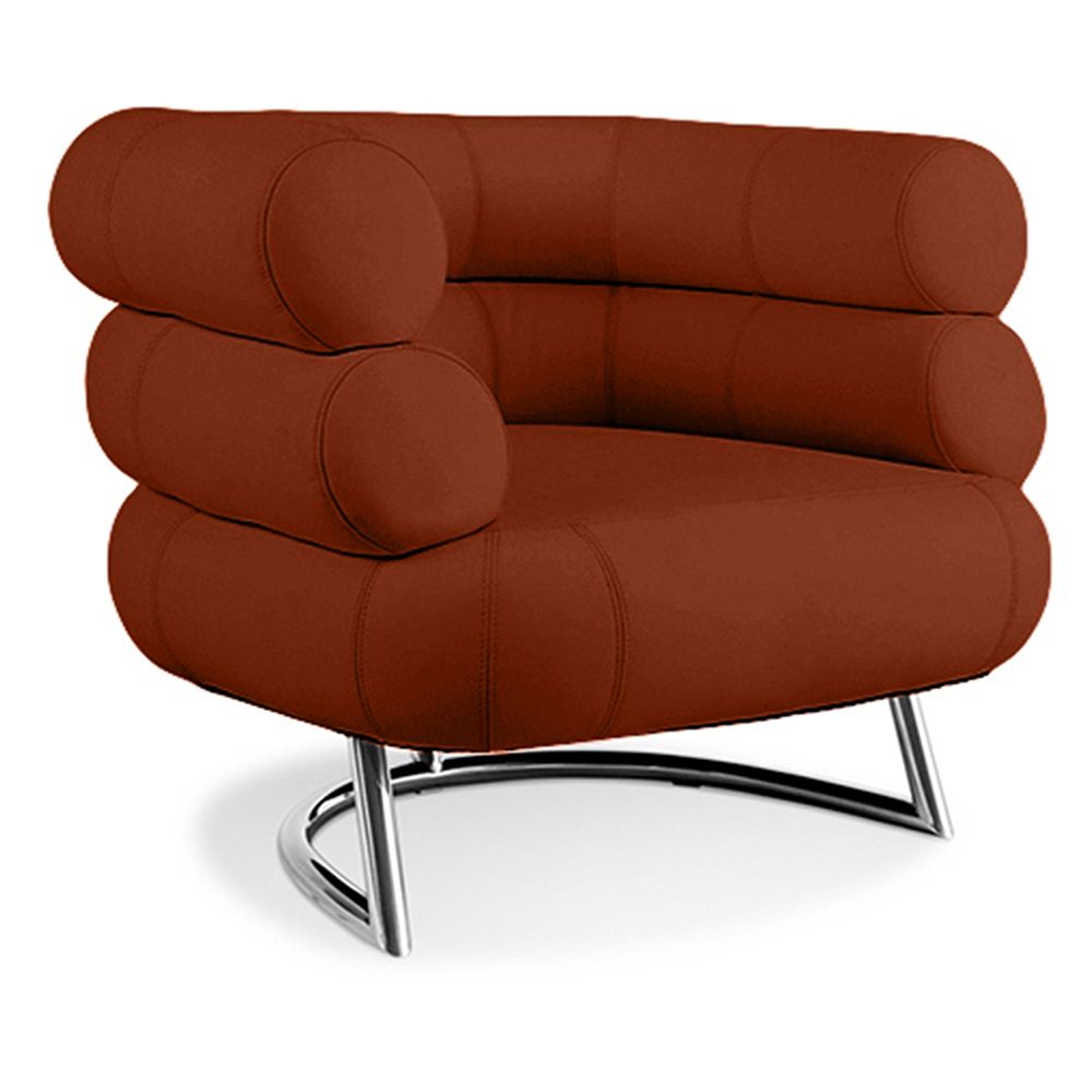 Fotel designerski - tapicerowany skórą - Bivendun image 8