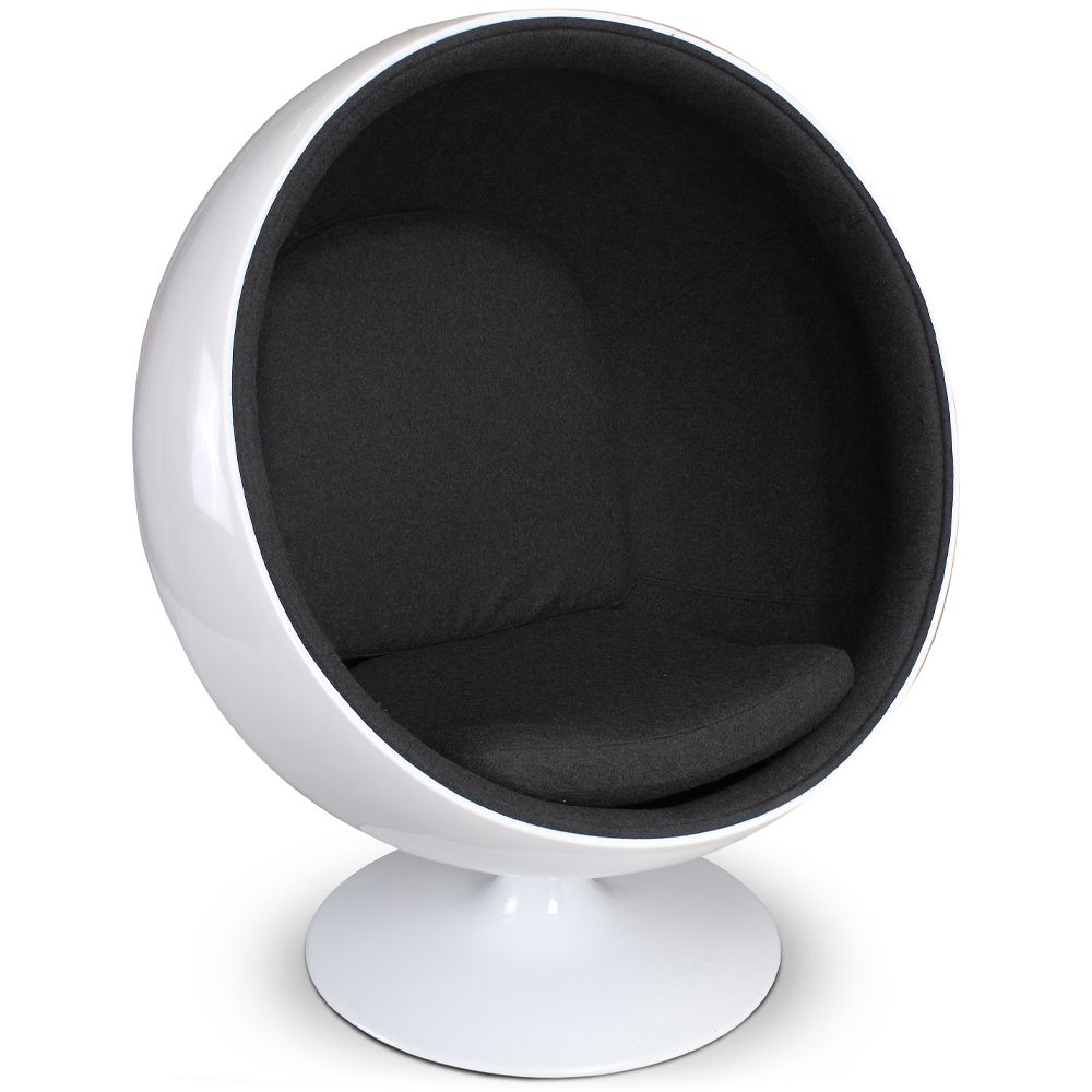 Fotel z podłokietnikami - Ball Design - Tapicerowany w tkaninie - Batton image 8