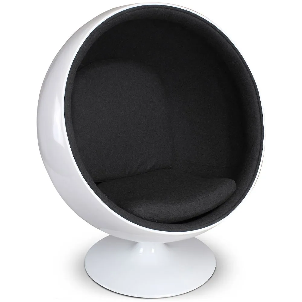 Fotel z podłokietnikami - Ball Design - Tapicerowany w tkaninie - Batton image 8