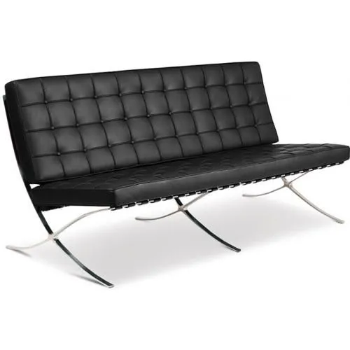 Sofa skórzana tapicerowana - 3 osobowa - Town image 8