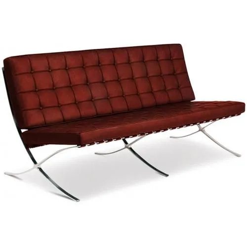 Sofa skórzana tapicerowana - 3 osobowa - Town image 8