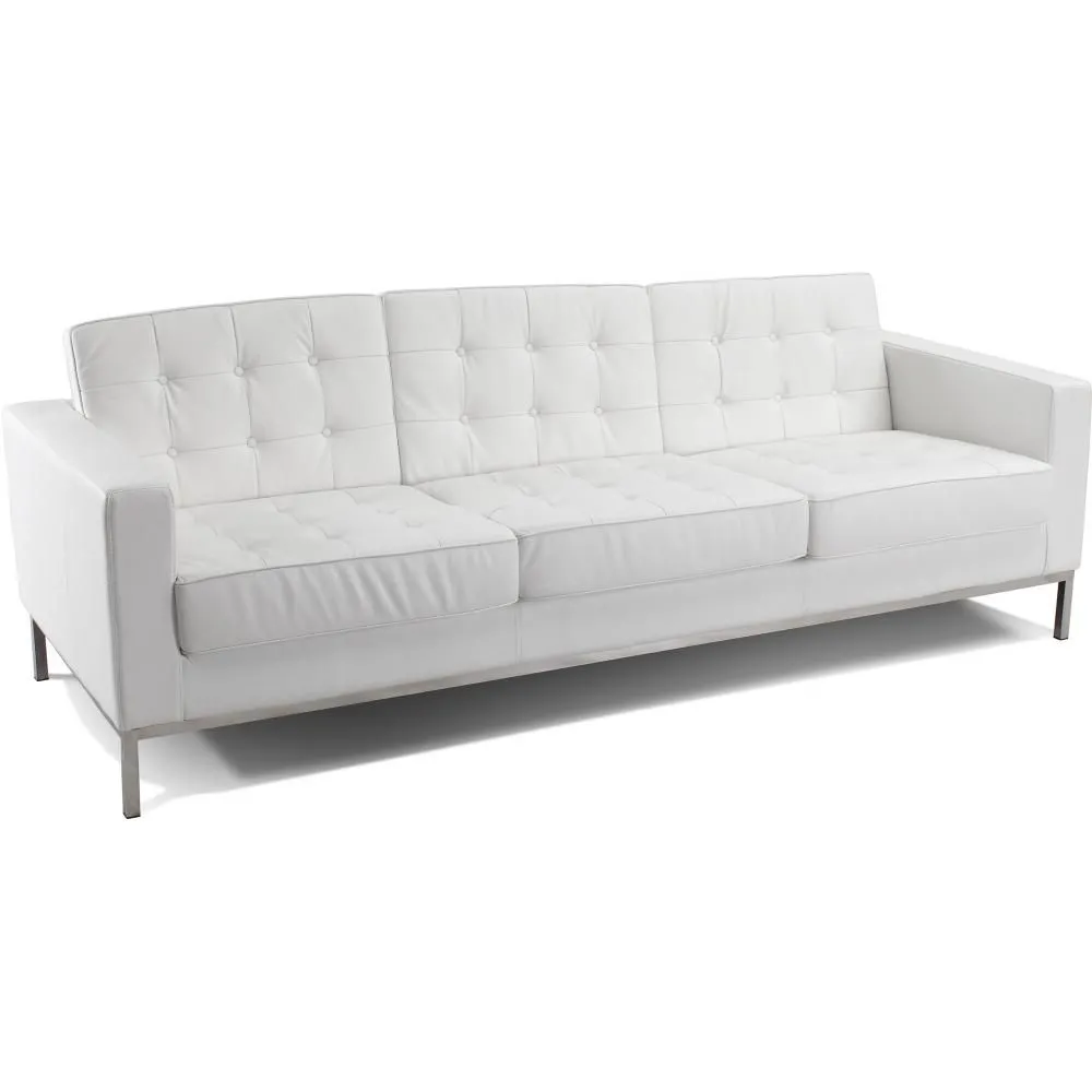 Sofa z tapicerką skórzaną - 3-miejscowa - Konel image 8
