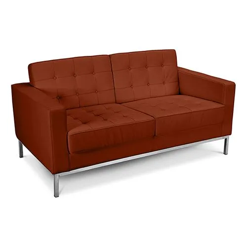 Sofa tapicerowana skórzana - 2 osobowa - Konel image 8