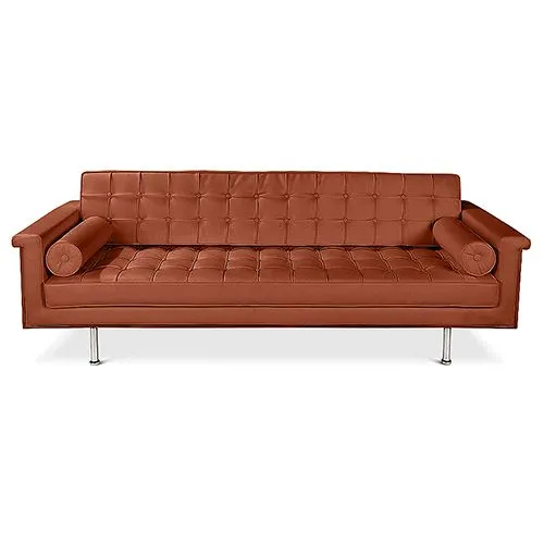 Sofa 3 osobowa - Tapicerowana w Skórze - Cel image 8