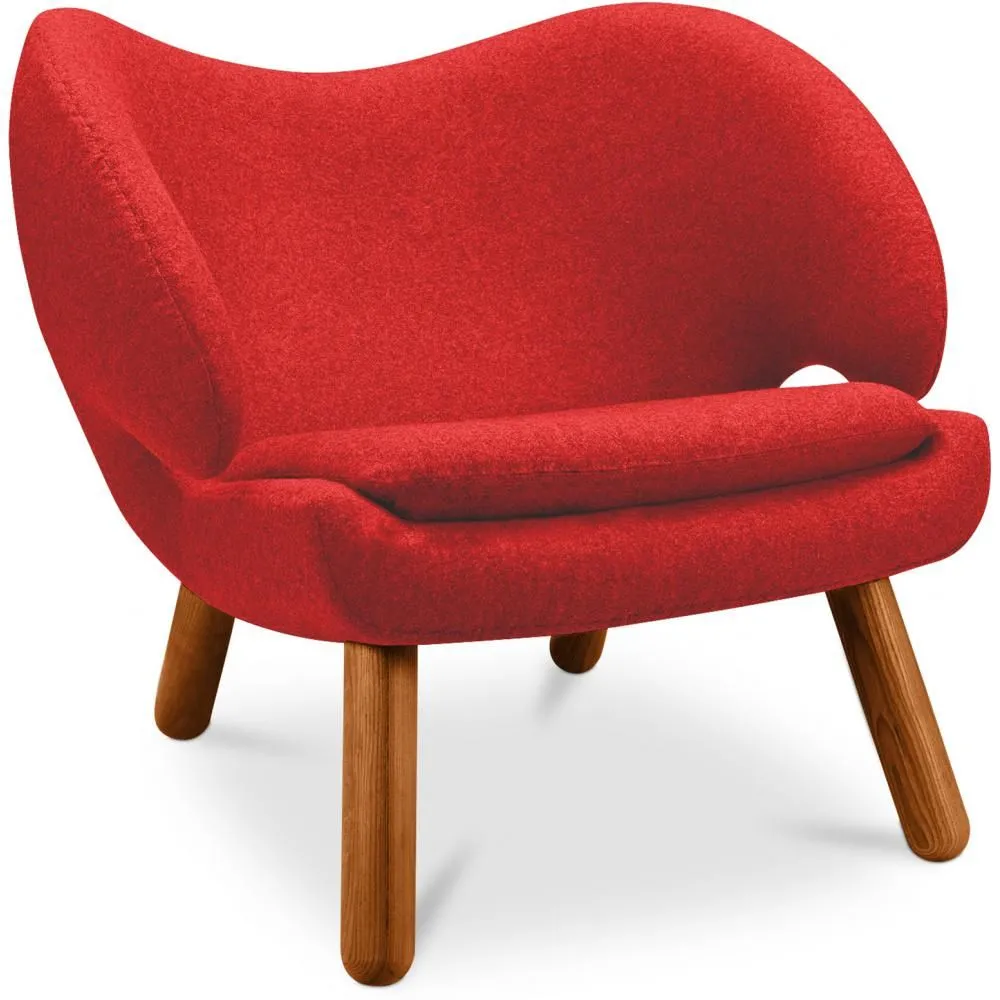Fotel tapicerowany tkaniną - Skandynawski design - Pelitano image 8