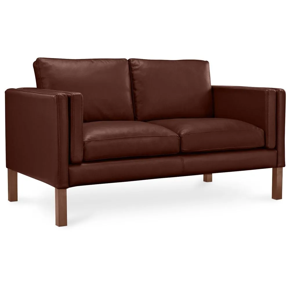Sofa skórzana tapicerowana - 2 osobowa - Mordecai image 8