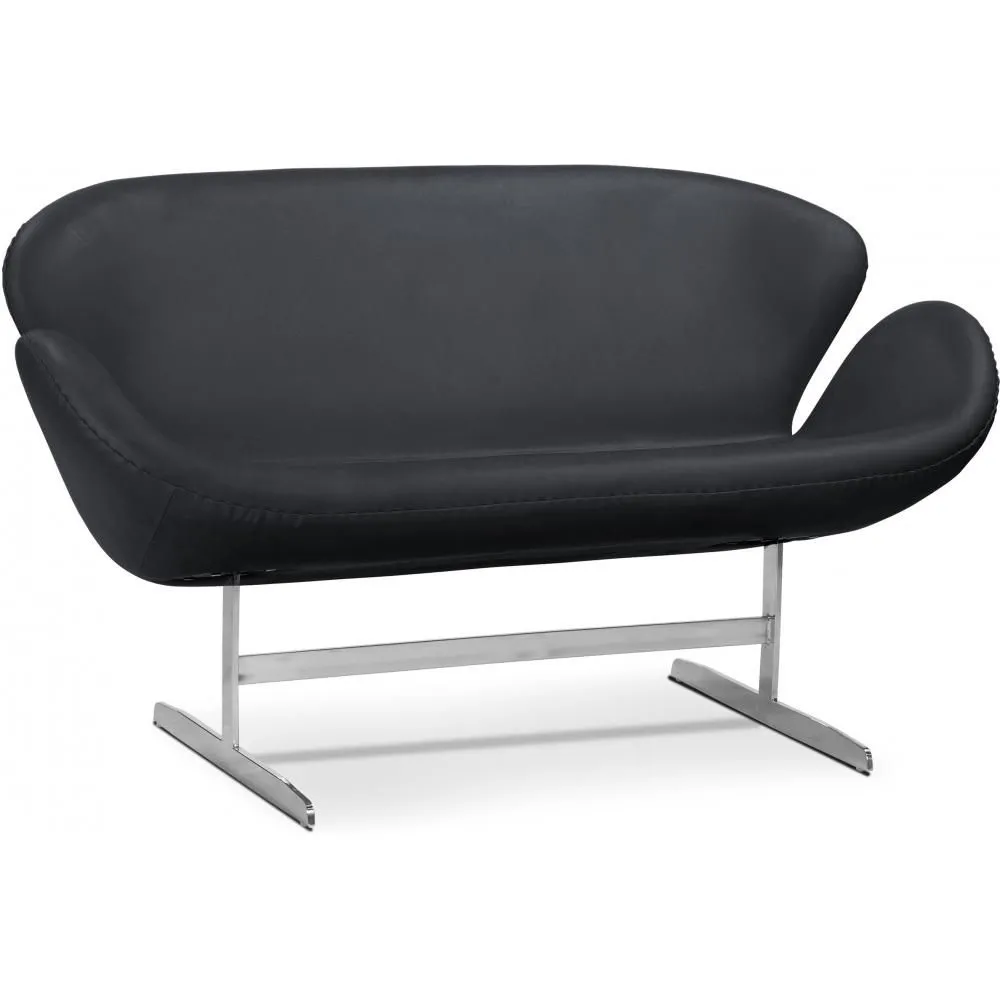 Sofa zakrzywiona - Tapicerowana w skórze - 2 miejsca - Svin image 8