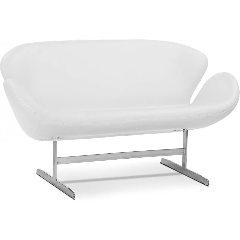 Sofa zakrzywiona - Tapicerowana w skórze - 2 miejsca - Svin image 8