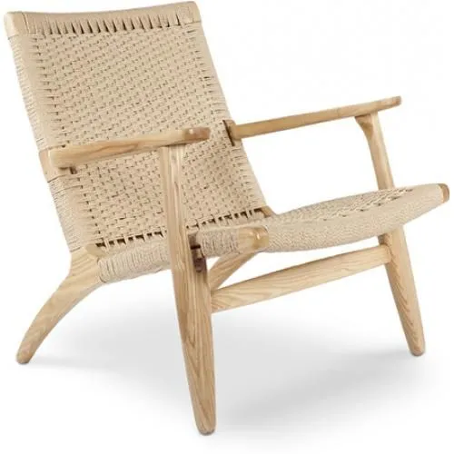 Fotel z Drewna i Sznurka - Ręcznie Wykonany Design Boho Bali - Birma image 8