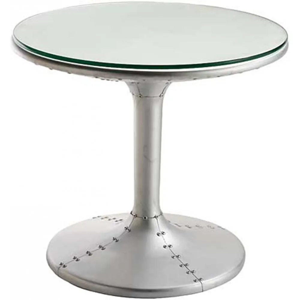 Okrągły stolik kawowy - Aviator Style Side Table - Metal - Tulip image 8