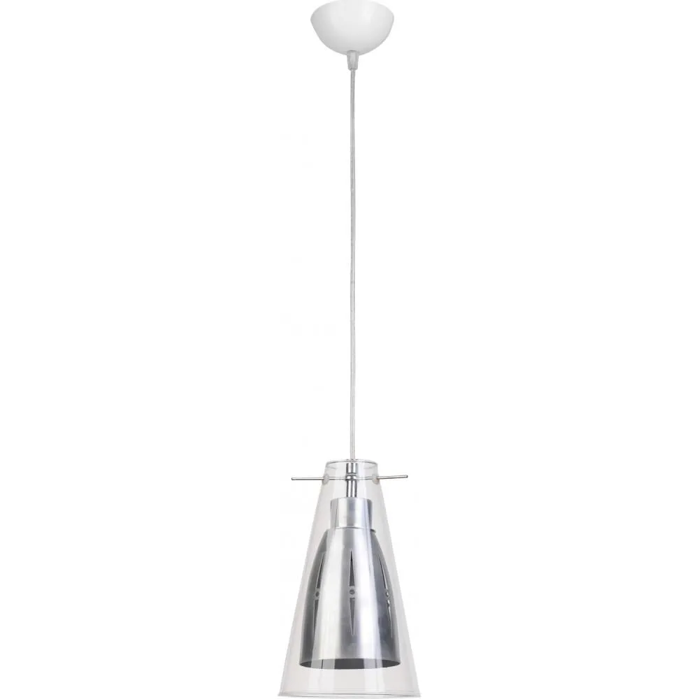 Lampa sufitowa - lampa wisząca - stal i szkło - Apolo image 8