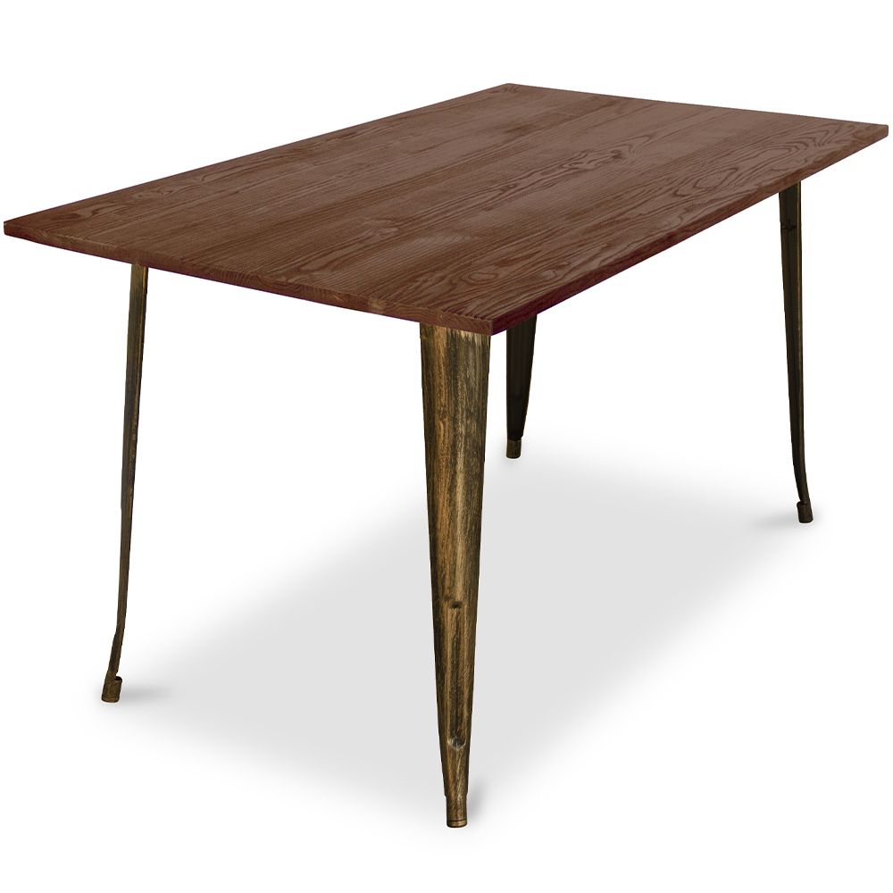 Stół prostokątny - Industrial - Industrial Design - Wood - Tawny image 8