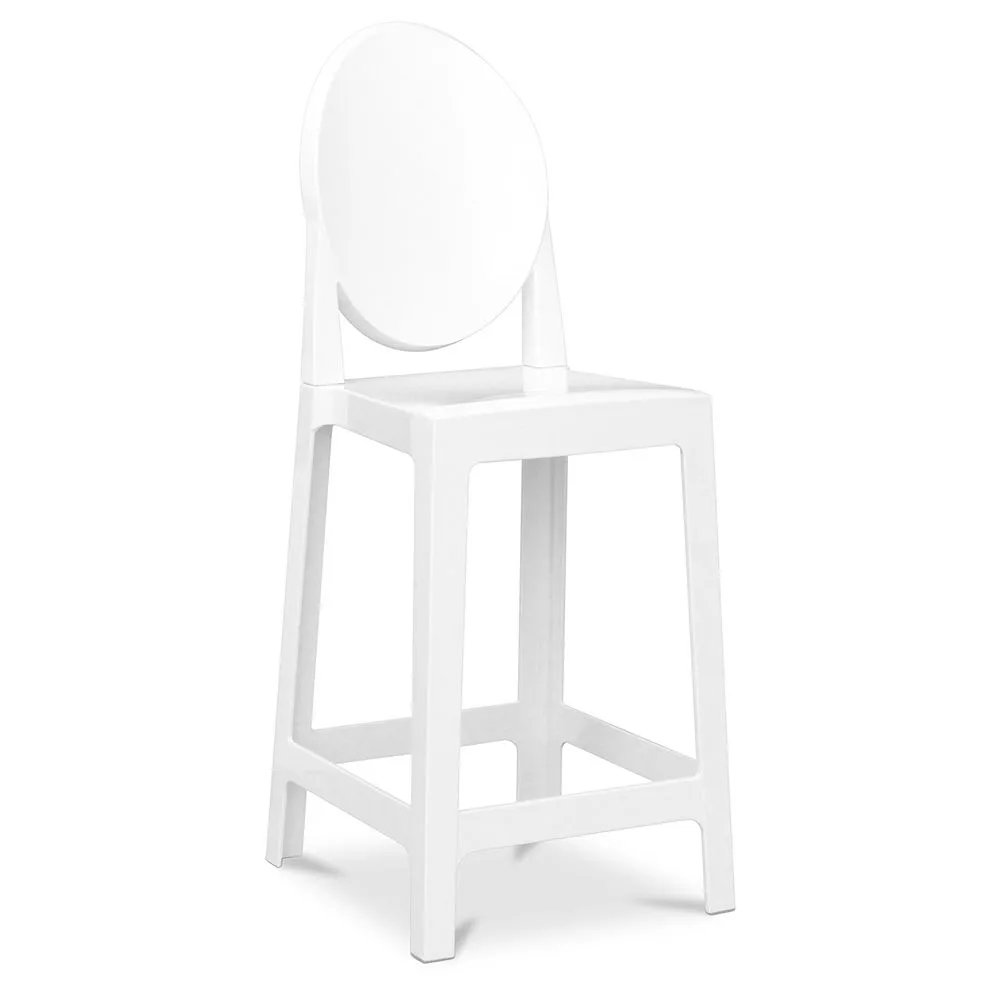 Stołek barowy z oparciem - Transparent Design - 65cm - Victoria Queen image 8