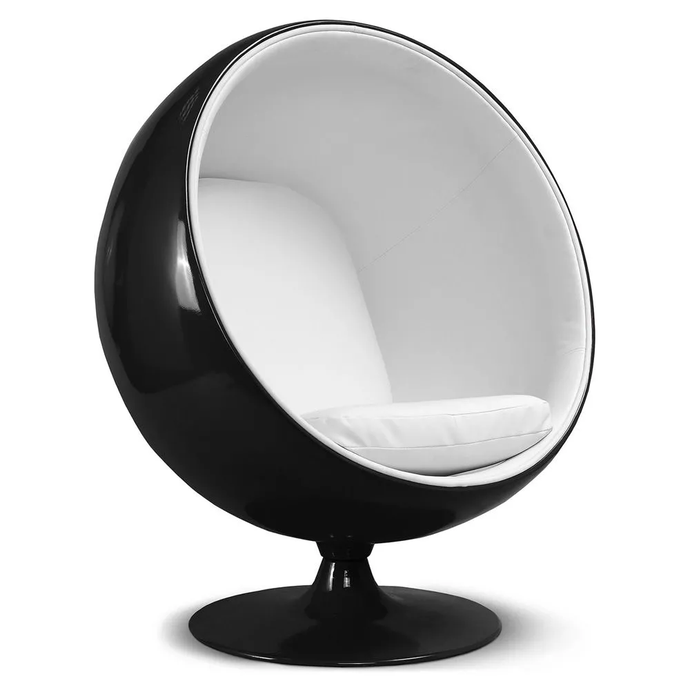 Fotel Ball Design - Tapicerowany w skórze - Baller image 8